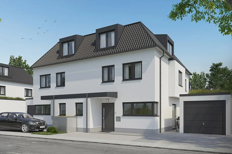 Architectural visualization. Single-family houses. Othmarsingen