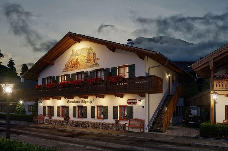 Exterior visualization. Guest house. Mittenwald
