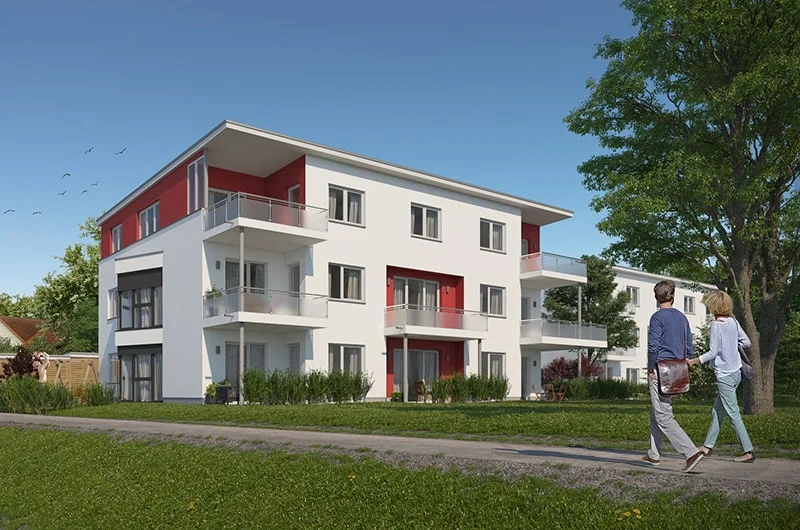 Exterior visualization. Apartment building. Nörten-Hardenberg