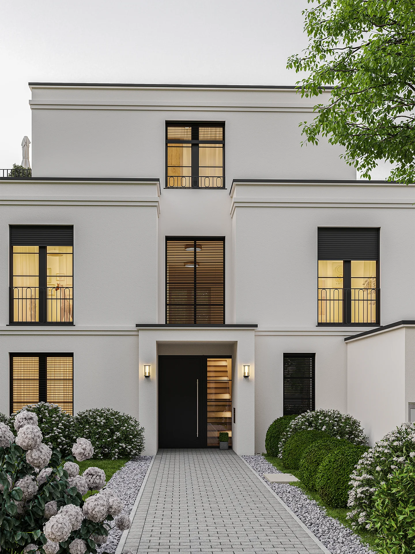 Exterior visualization. Villa D. Nußloch. View_02