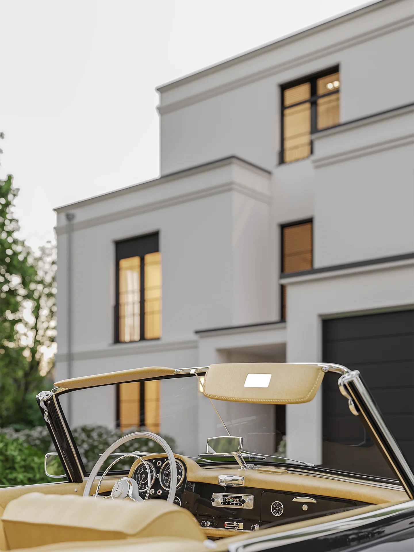 Exterior visualization. Villa D. Nußloch. View_04