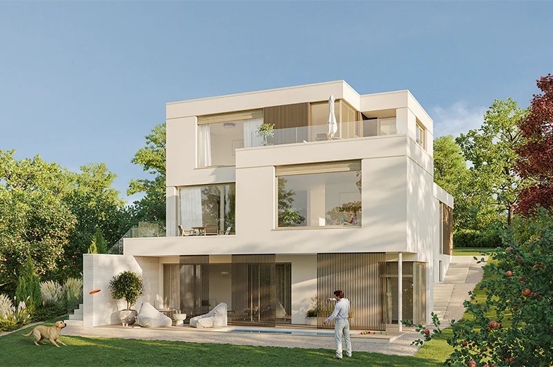 Architectural visualization. Single-family house. Kronberg im Taunus