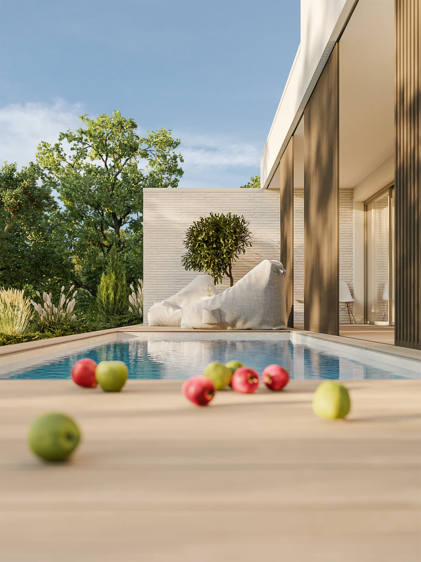 Exterior visualization. Villa P. Kronberg im Taunus. View_03