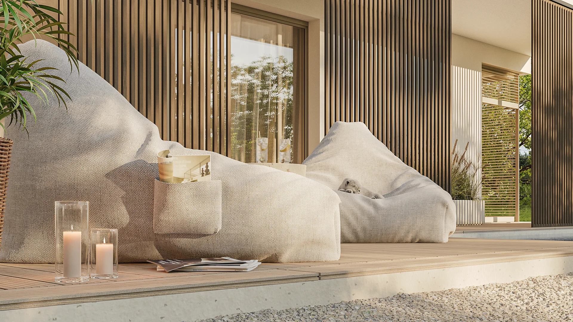 Exterior visualization. Villa P. Kronberg im Taunus. View_04