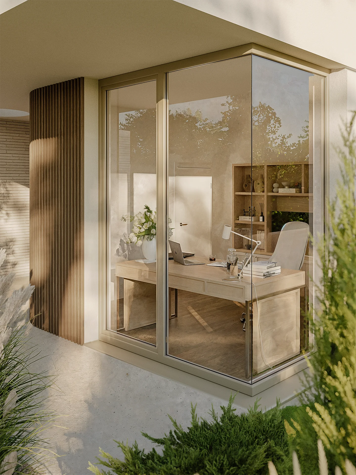 Exterior visualization. Villa P. Kronberg im Taunus. View_05