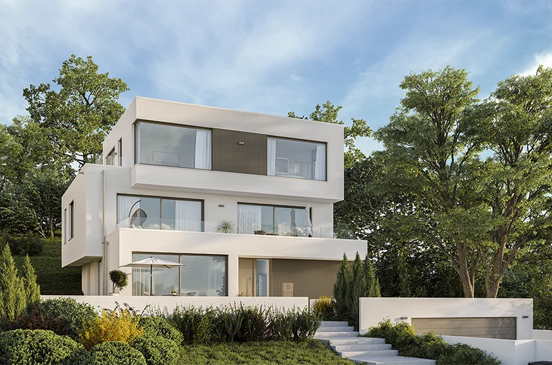 Architectural visualization. Single-family house. Dietzenbach