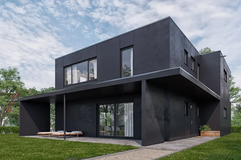 Architectural visualization. Single-family houses. Munich